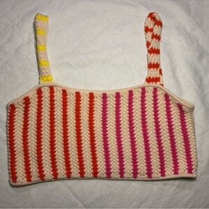 Striped Multicolor Crop Top